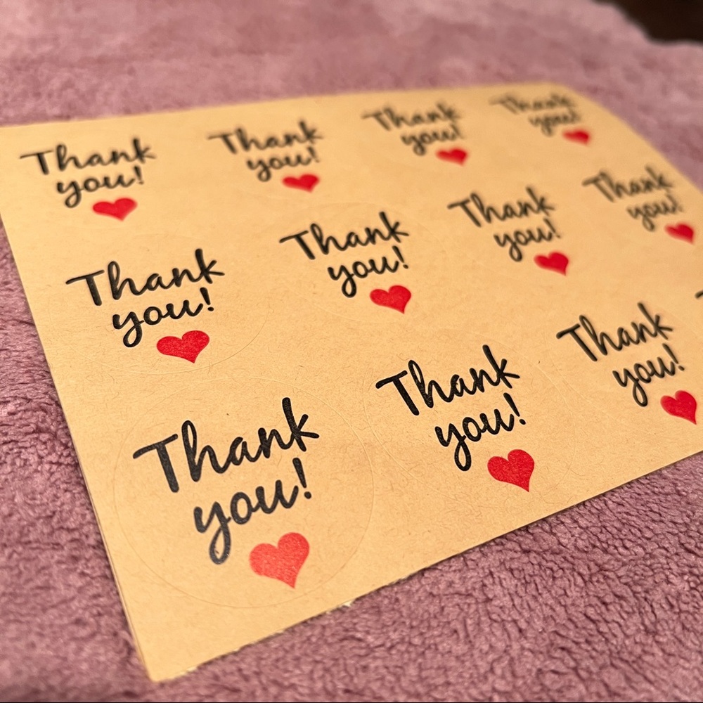 Thank You Stickers - Picture 2 of 5